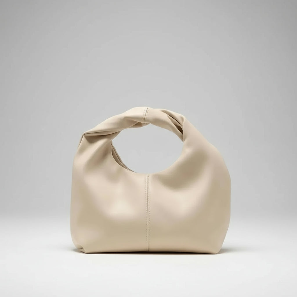 Knotted Handle Shoulder Bag