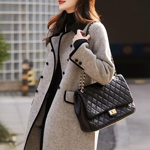 Coat with Piping Detail and Double Button Rows