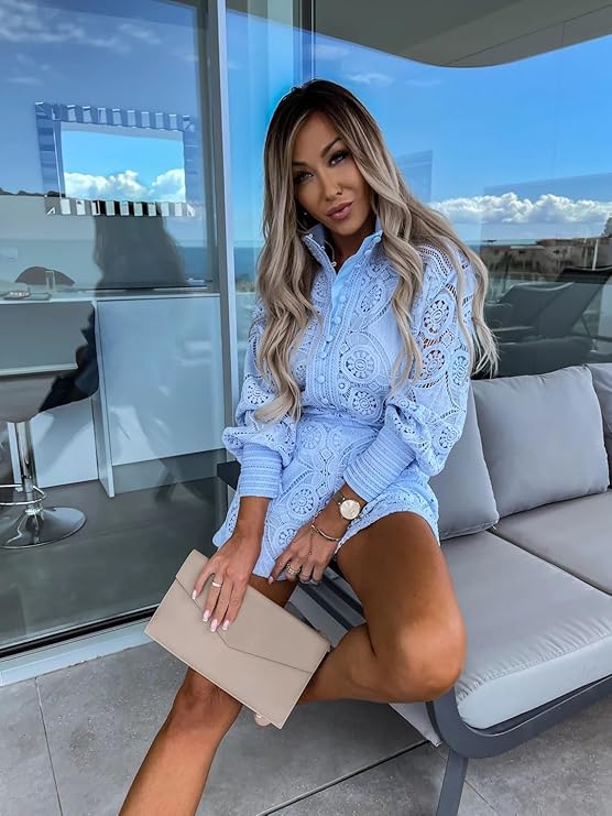 Lace Top with Matching Shorts Set