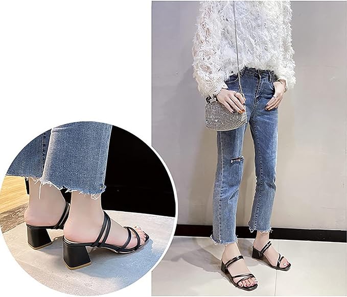 Strappy Wedge Sandals with Heel