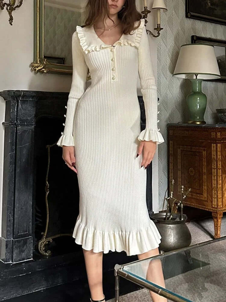 Aven - Ruffle Midi Dress
