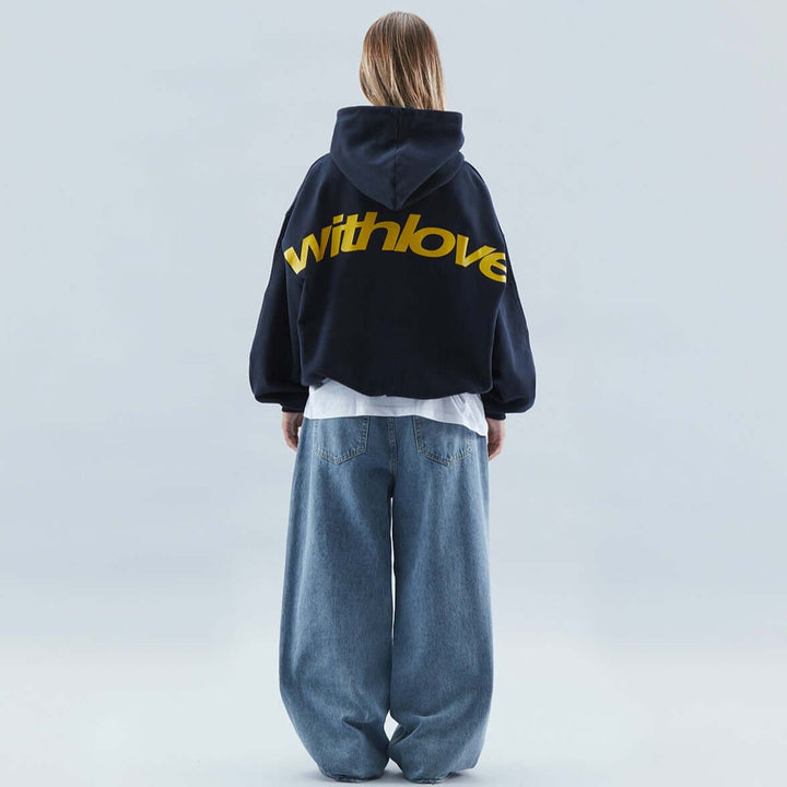 Lurleen - Casual Hoodie with Love Statement