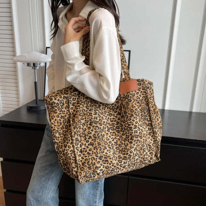 Wild Elegance Leopard Tote Bag
