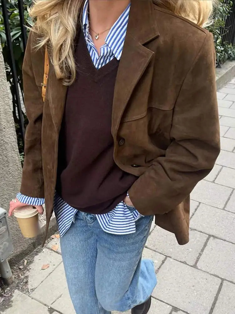 Lucy - Classic Suede Jacket