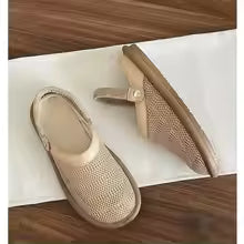 Cushioned Sole Mesh Slingback Sandals