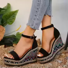 Wedge Sandals with Adjustable Straps