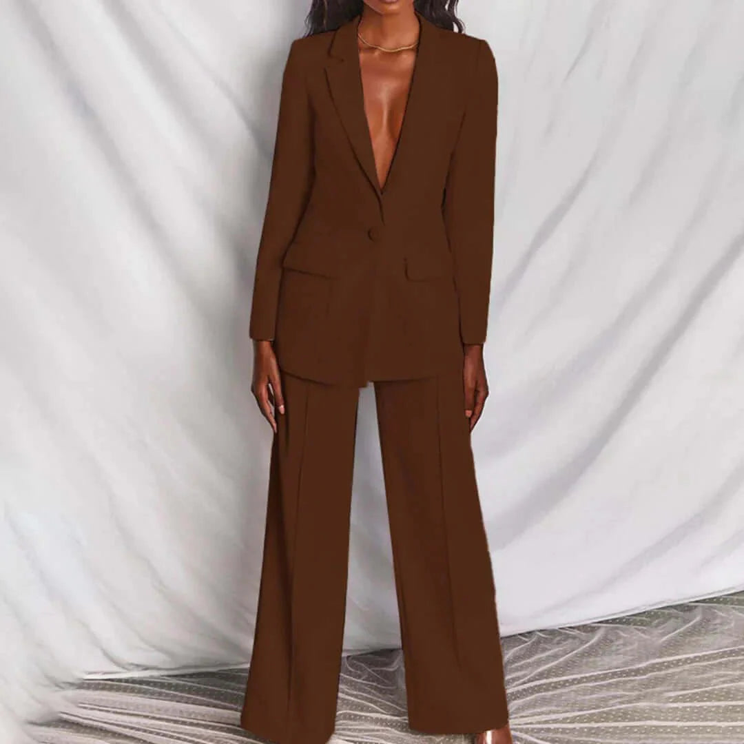 Tahlani - Tailored Blazer & Wide-Leg Trousers for Work