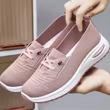 Slip-On Mesh Trainers with Elastic Laces