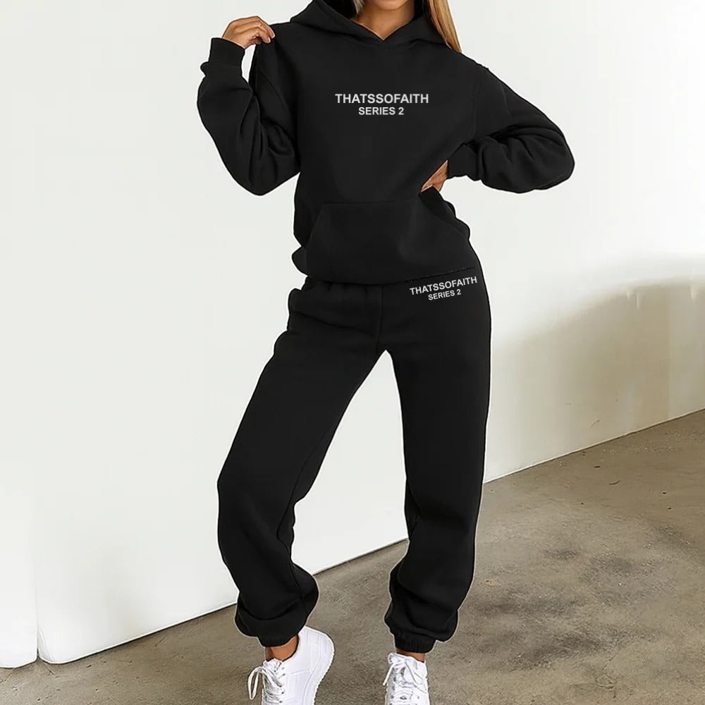 Two-Piece Hoodie and Jogger Set