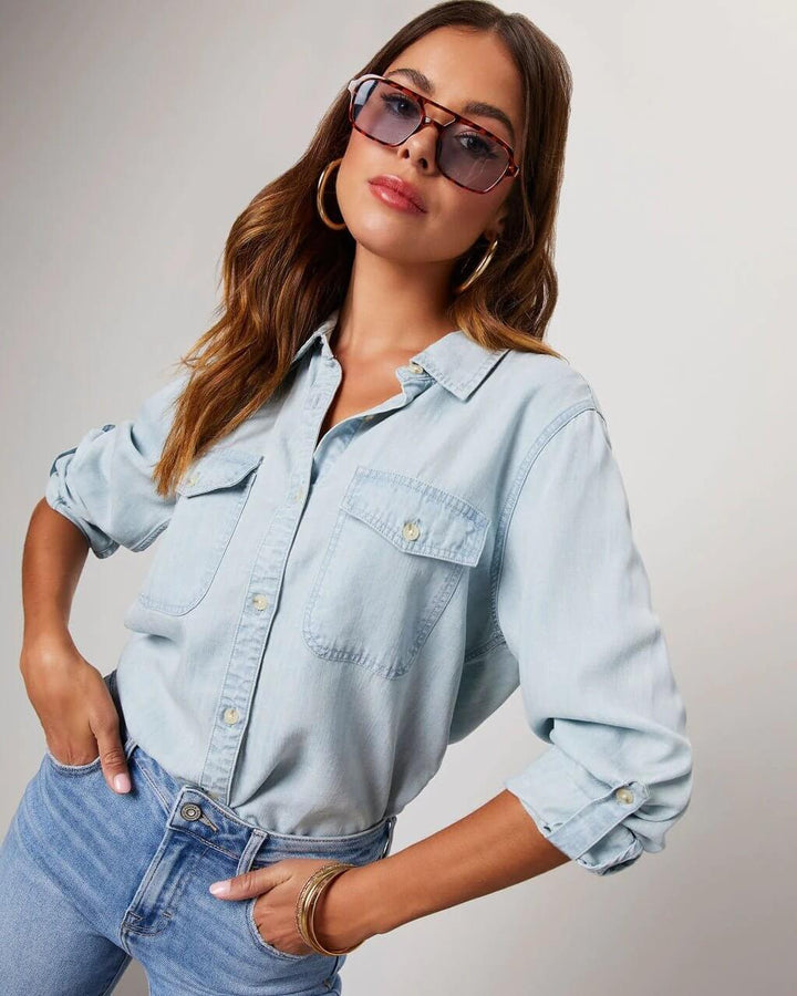 Orelia - Relaxed Fit Denim Shirt