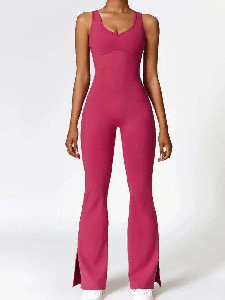 Alinta - Flare Leg Sleeveless Jumpsuit