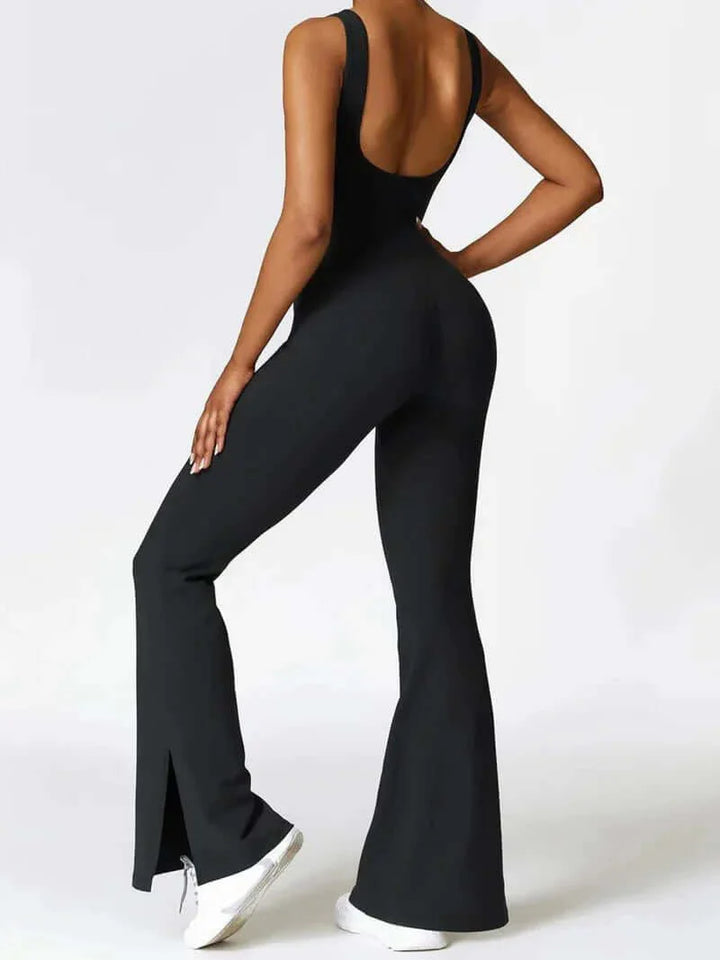 Alinta - Flare Leg Sleeveless Jumpsuit